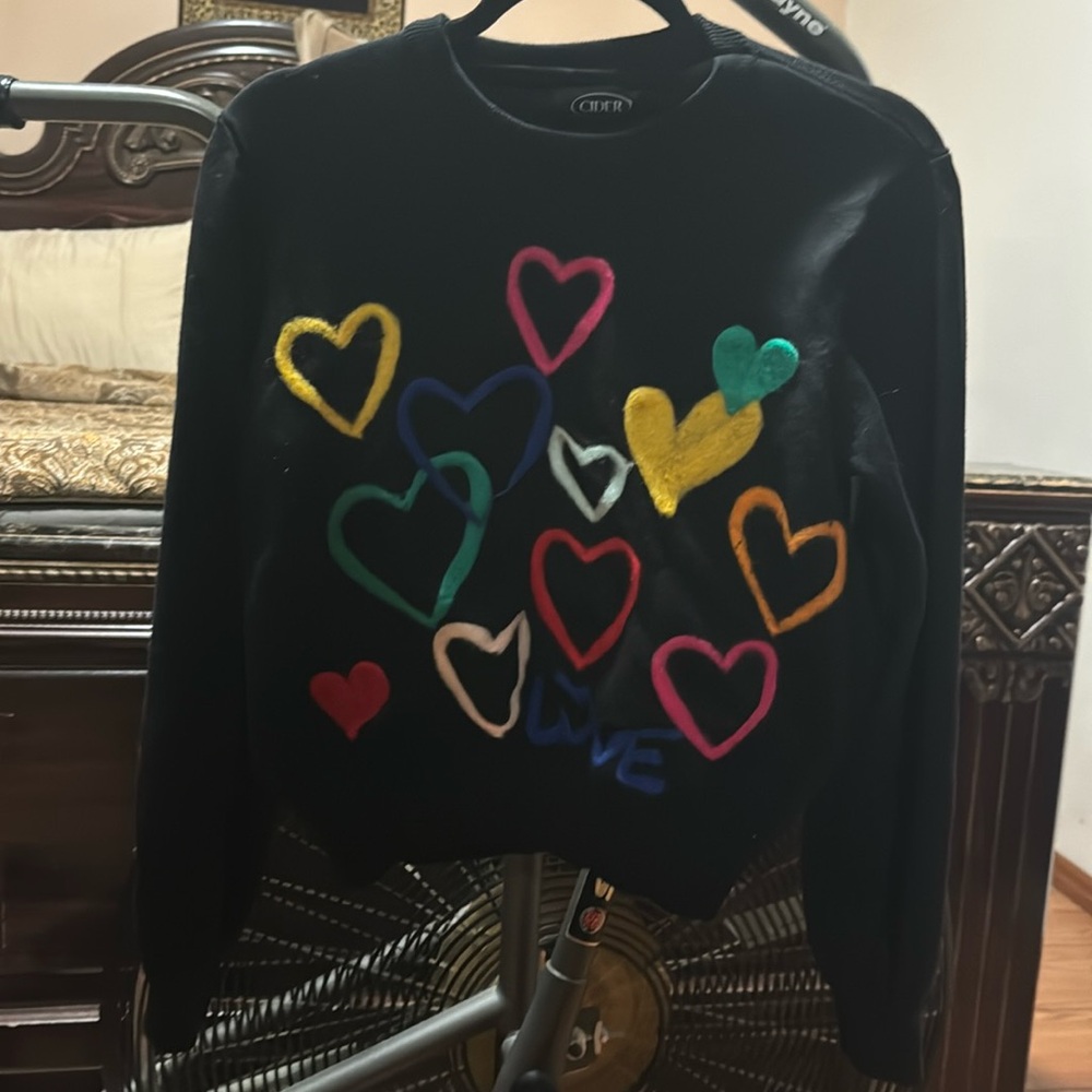 Shop Cider Size L black sweater